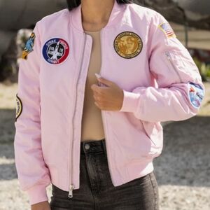 USAF Up and Away MA-1 women’s flight jacket with patches size XL